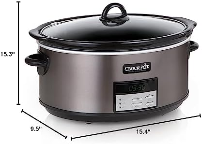 Crock-Pot 8 Quart Programmable Slow Cooker with Auto Warm PL1D