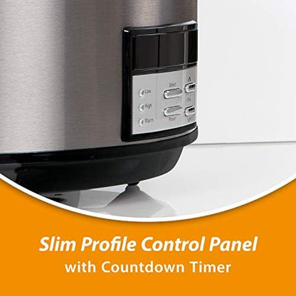 Crock-Pot 8 Quart Programmable Slow Cooker with Auto Warm PL1D