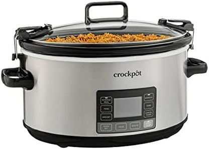 Crock-Pot 7 Quart Portable Programmable Slow Cooker with Timer WWM5