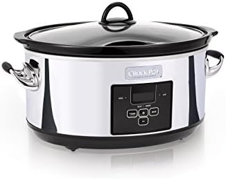 Crock-Pot 7 Quart Programmable Slow Cooker – Polished Platinum 3PVK