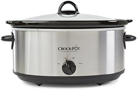 Crock-Pot 7 Quart Oval Manual Slow Cooker – Stainless Steel IHKT