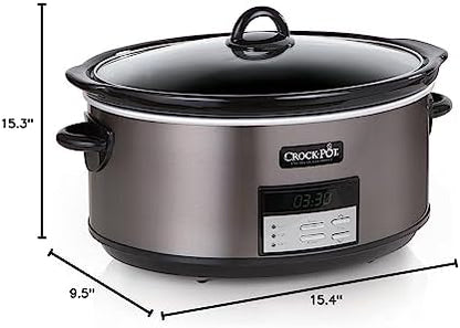 Crock-Pot 8 Quart Programmable Slow Cooker with Auto Warm PL1D