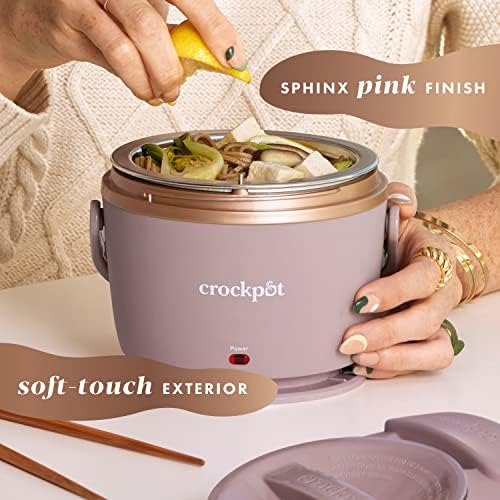 Crock-Pot Electric Lunch Box Food Warmer 20oz – Blush Pink M0IH