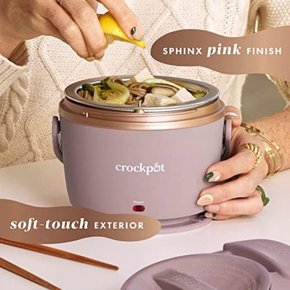 Crock-Pot Electric Lunch Box Food Warmer 20oz – Blush Pink M0IH