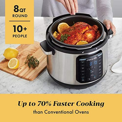 Crock-Pot 8 Quart Express Crock Multi-Use Pressure Cooker ZXG1