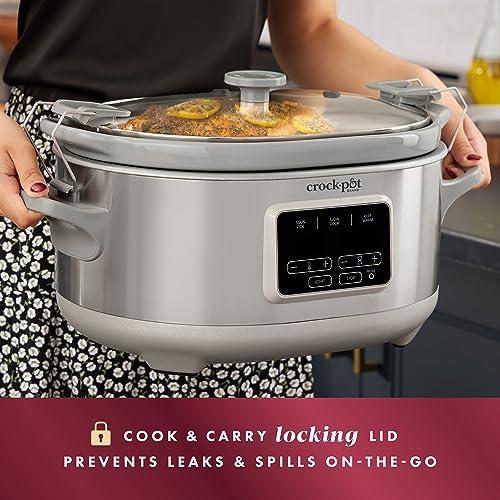 Crock-Pot 7 Quart Programmable Cook & Carry Slow Cooker 6MOI
