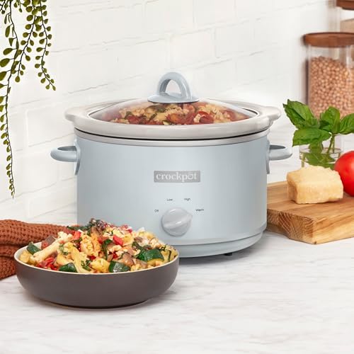 Crock-Pot 4.5 Quart Manual Slow Cooker – Macaroon Blue 1CX6