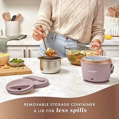 Crock-Pot Electric Lunch Box Food Warmer 20oz – Blush Pink M0IH