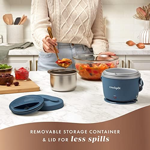 Crock-Pot Electric Lunch Box Food Warmer 20oz – Faded Blue 3XQV