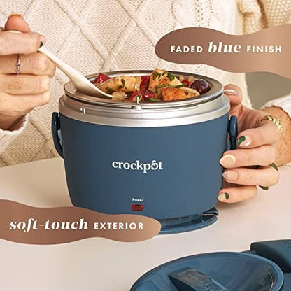 Crock-Pot Electric Lunch Box Food Warmer 20oz – Faded Blue 3XQV