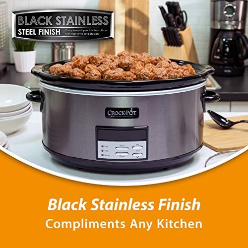Crock-Pot 8 Quart Programmable Slow Cooker with Auto Warm PL1D