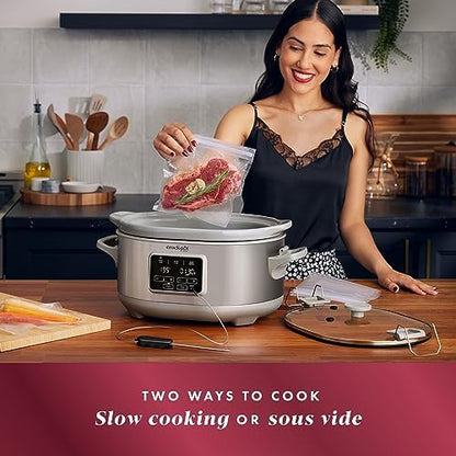 Crock-Pot 7 Quart Programmable Cook & Carry Slow Cooker 6MOI