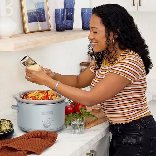 Crock-Pot 4.5 Quart Manual Slow Cooker – Macaroon Blue 1CX6