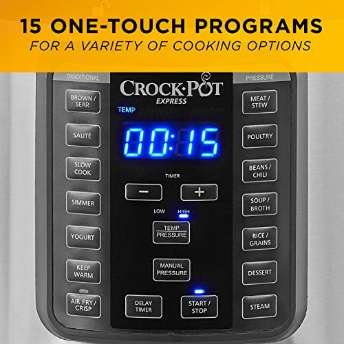 Crock-Pot Express Crisp 8 Quart 10-in-1 Pressure Cooker WZRS
