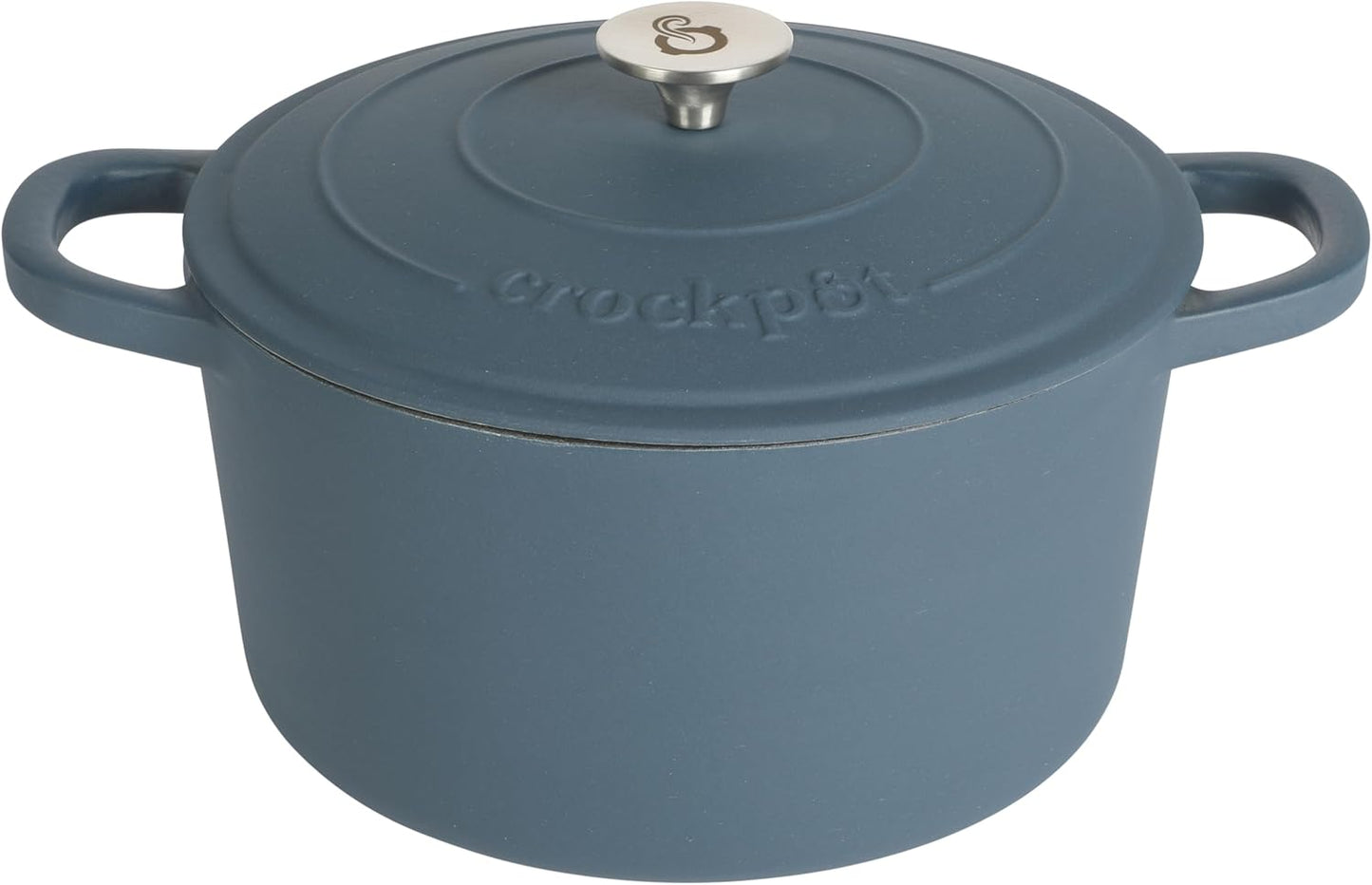 Crock-Pot 3 Quart Enameled Cast Iron Dutch Oven – Aqua SL5Q