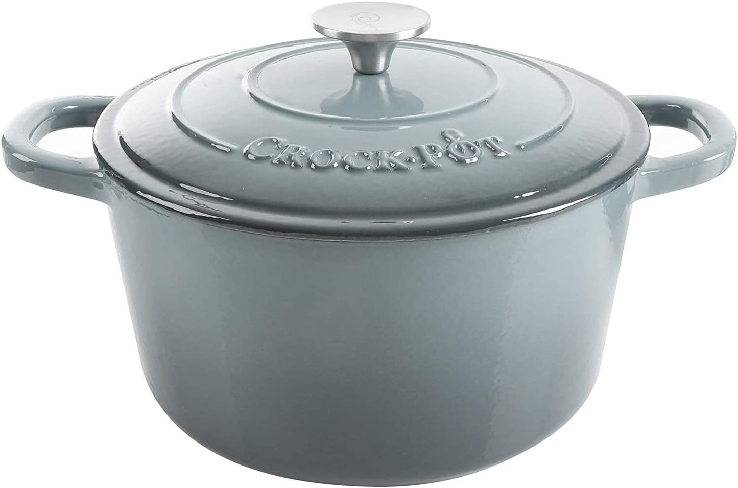 Crock-Pot 3 Quart Enameled Cast Iron Dutch Oven – Aqua SL5Q