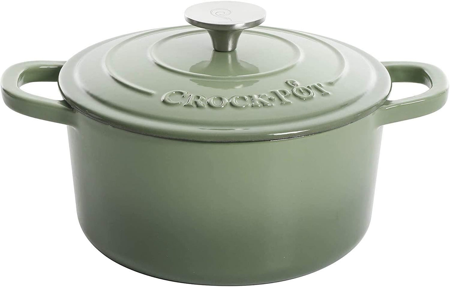 Crock-Pot 3 Quart Enameled Cast Iron Dutch Oven – Aqua SL5Q
